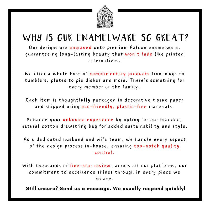 Seconds Sale Enamelware - One Mama One Shed