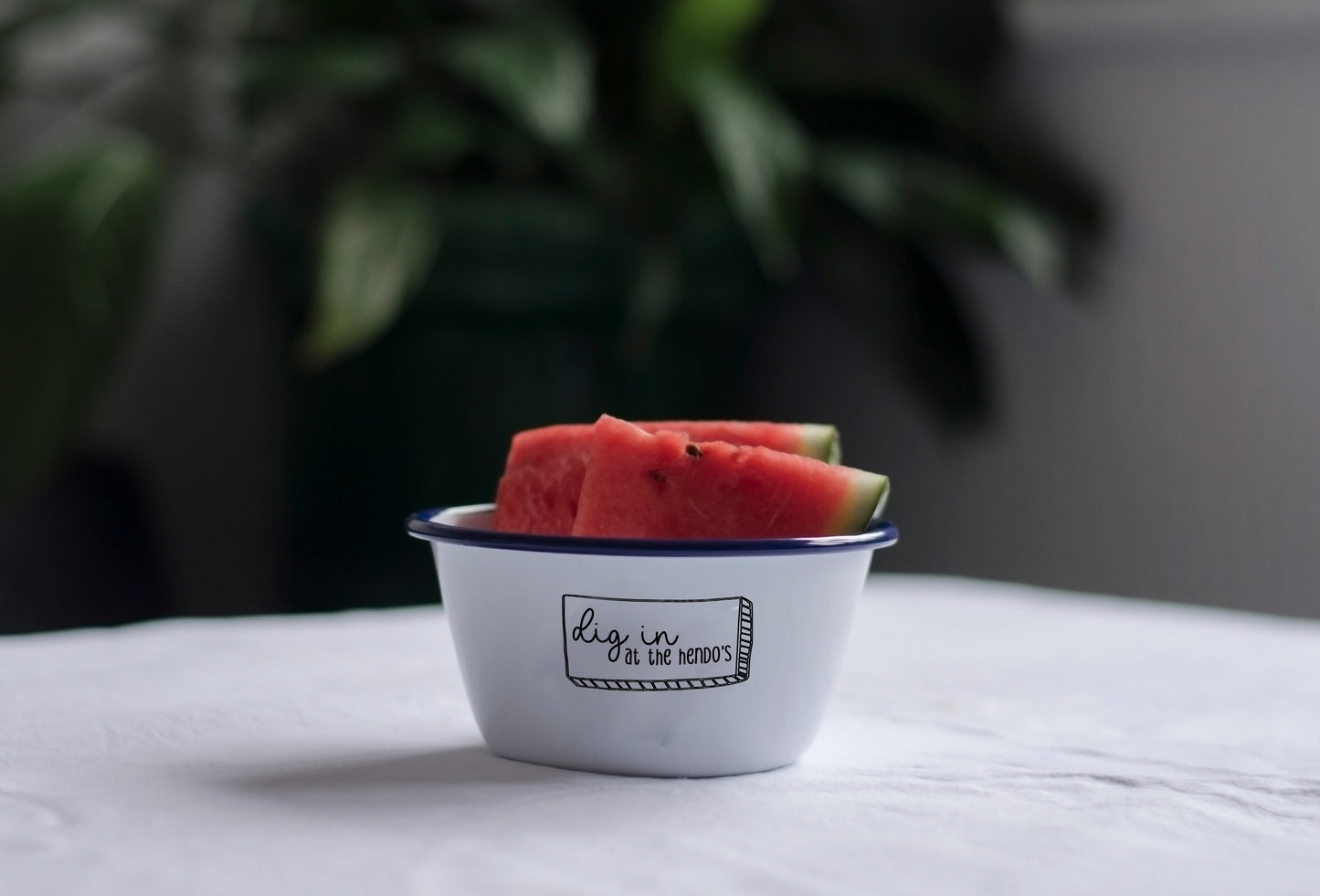 Dig In - Engraved Enamelware - One Mama One Shed
