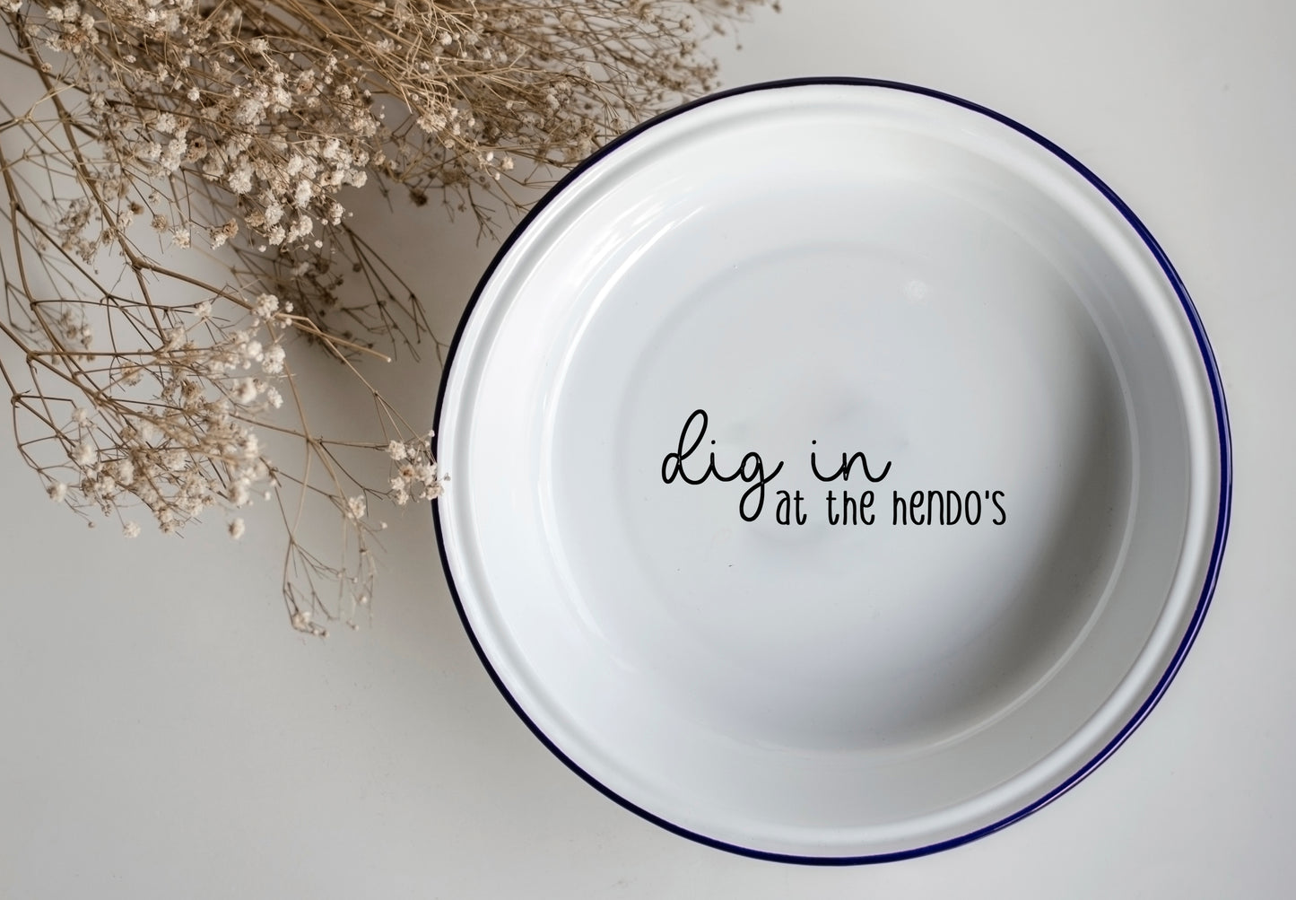 Dig In - Engraved Enamelware - One Mama One Shed