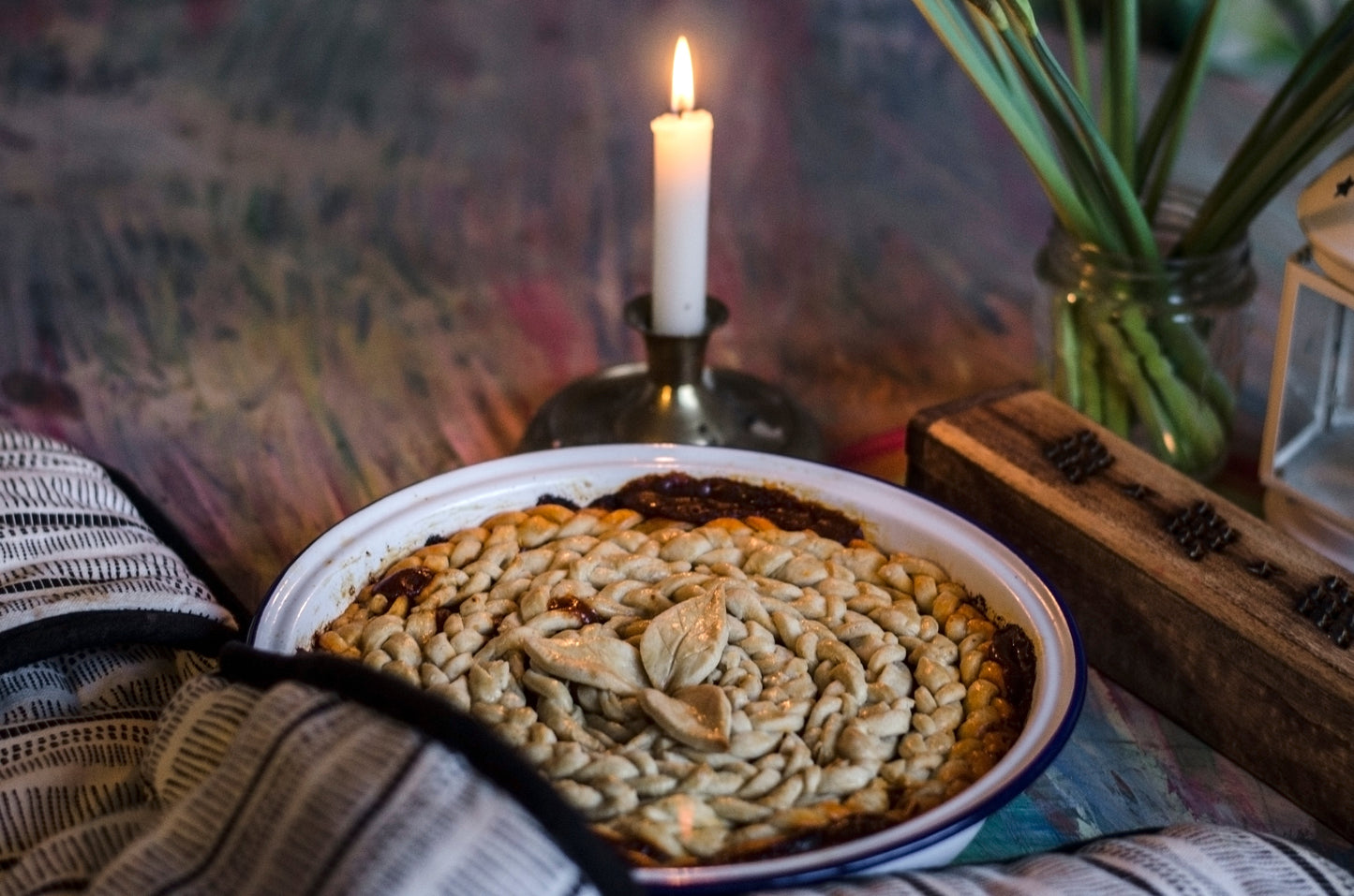 Pie Love You - Engraved Enamel Pie Dish - One Mama One Shed