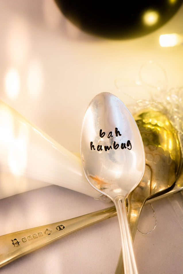 Bah Humbug - Tea Spoon - One Mama One Shed