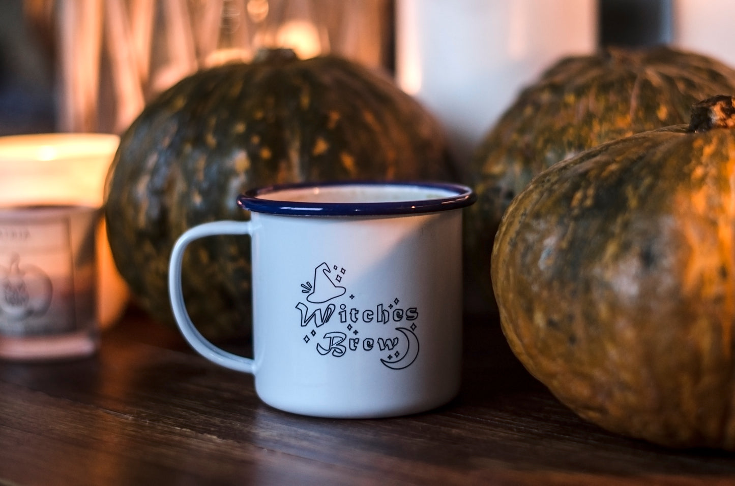 Witches Brew - Engraved Enamel Mug - One Mama One Shed