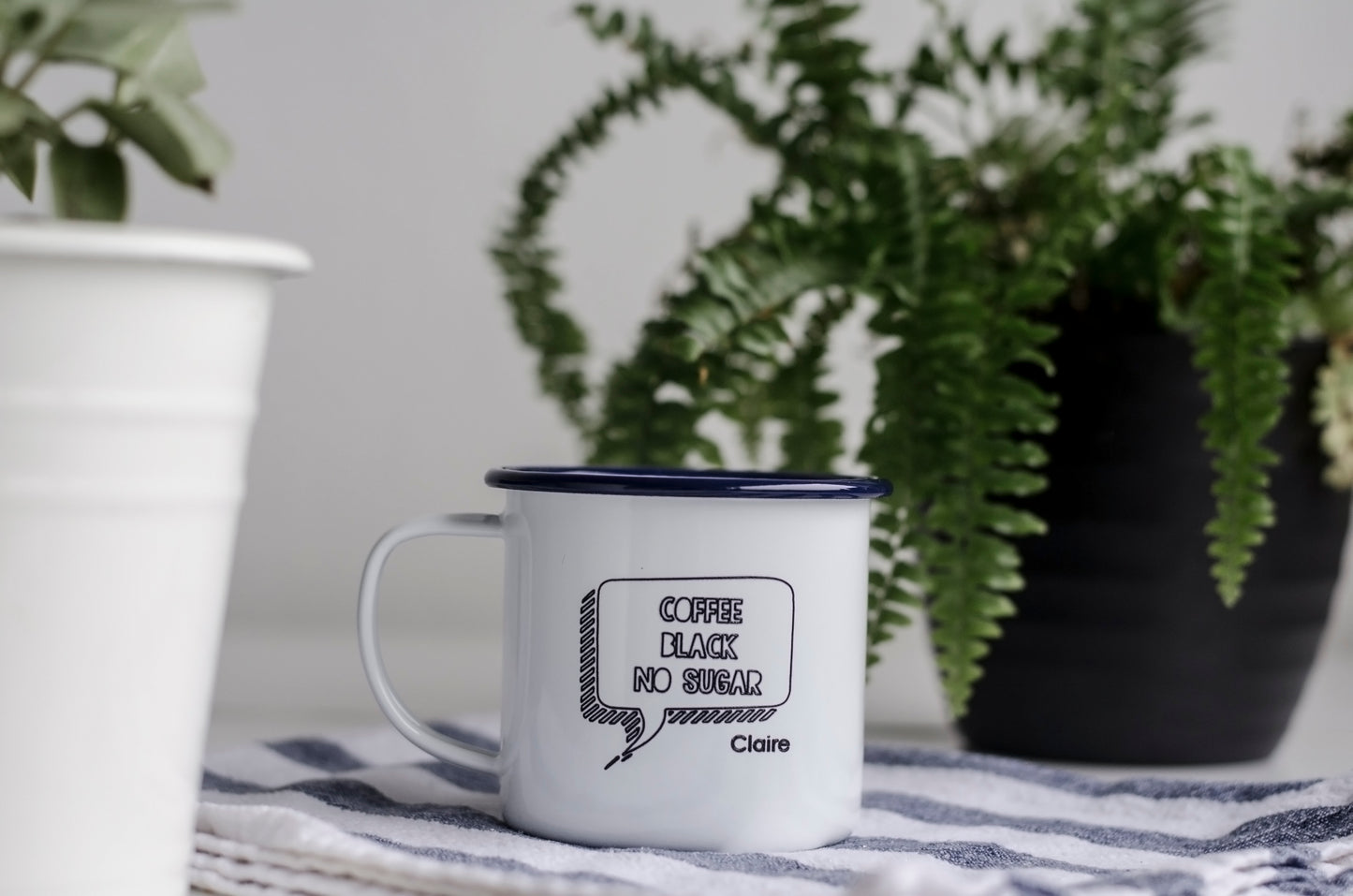 Drink Preference - Engraved Enamel Mug - One Mama One Shed