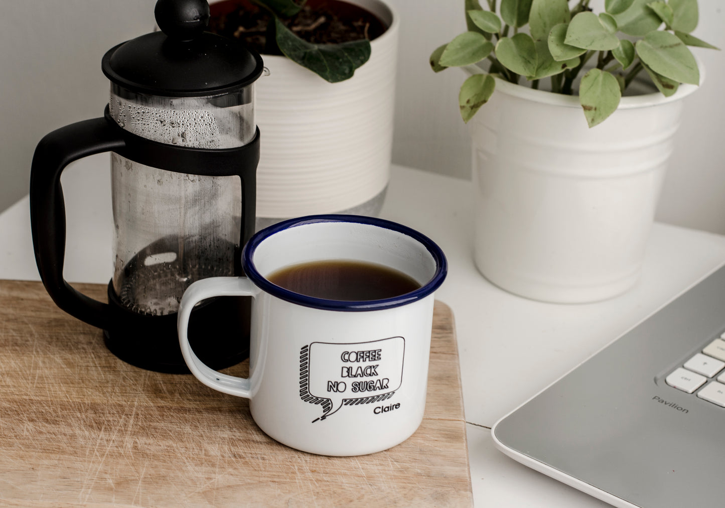 Drink Preference - Engraved Enamel Mug - One Mama One Shed