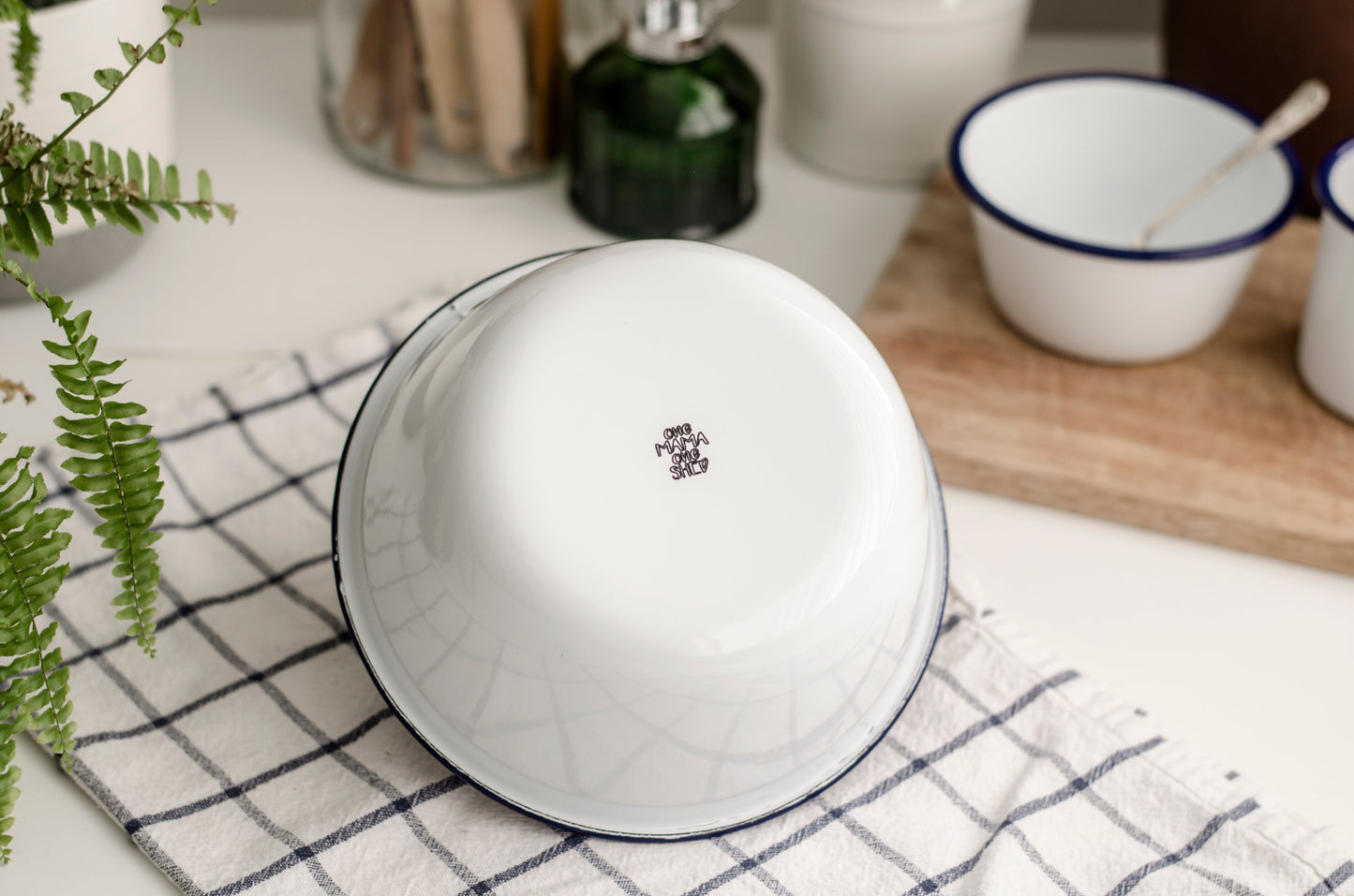 Date Night - Engraved Enamel Snack Bowl - One Mama One Shed