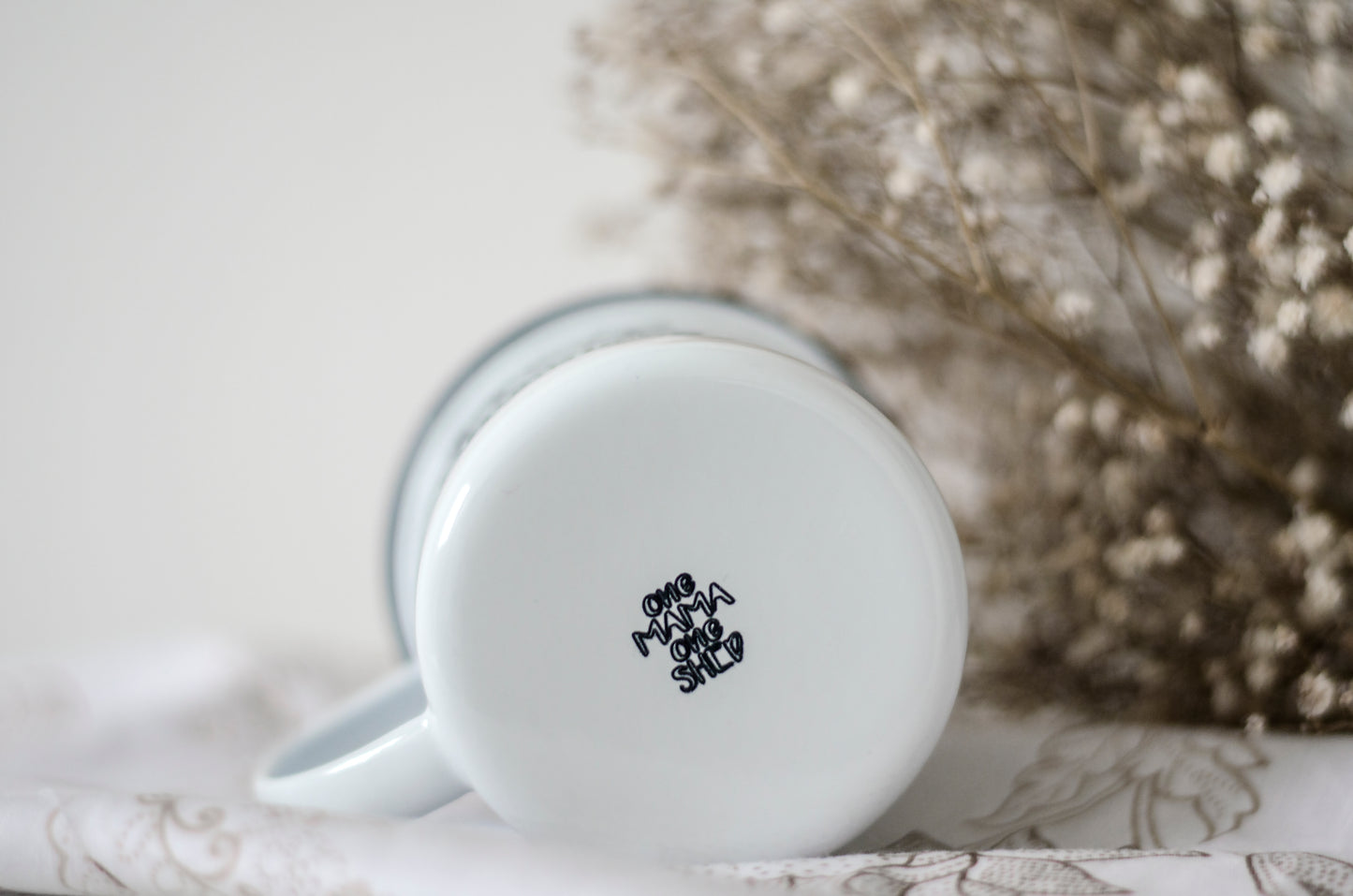 Mamaccino - My Ccino Mugs For Mums - Engraved Enamel Mug - One Mama One Shed