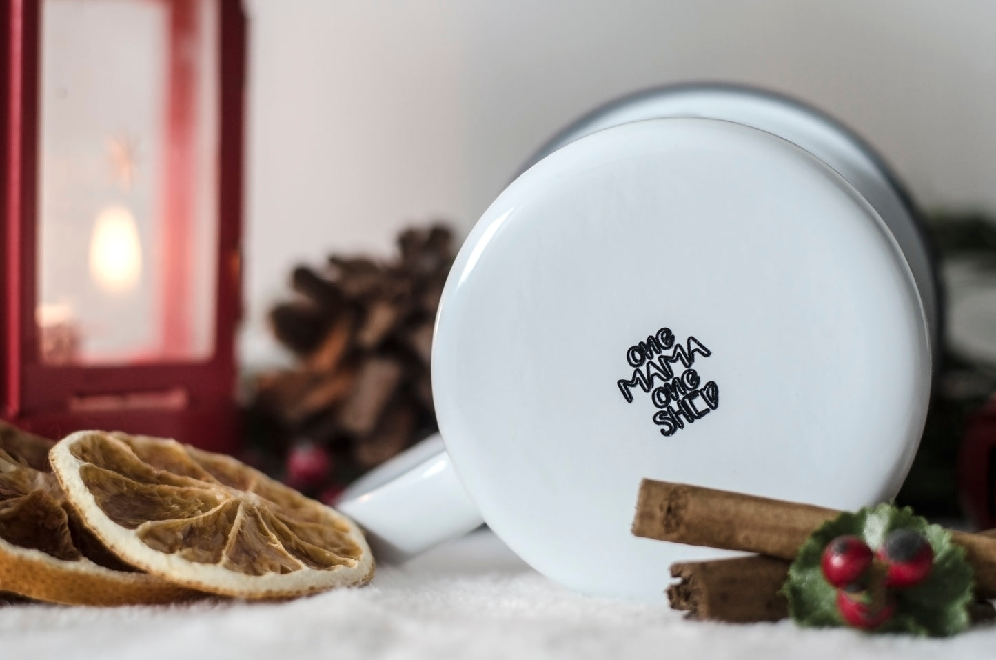 Mulled Wine - Engraved Enamel Mug - One Mama One Shed