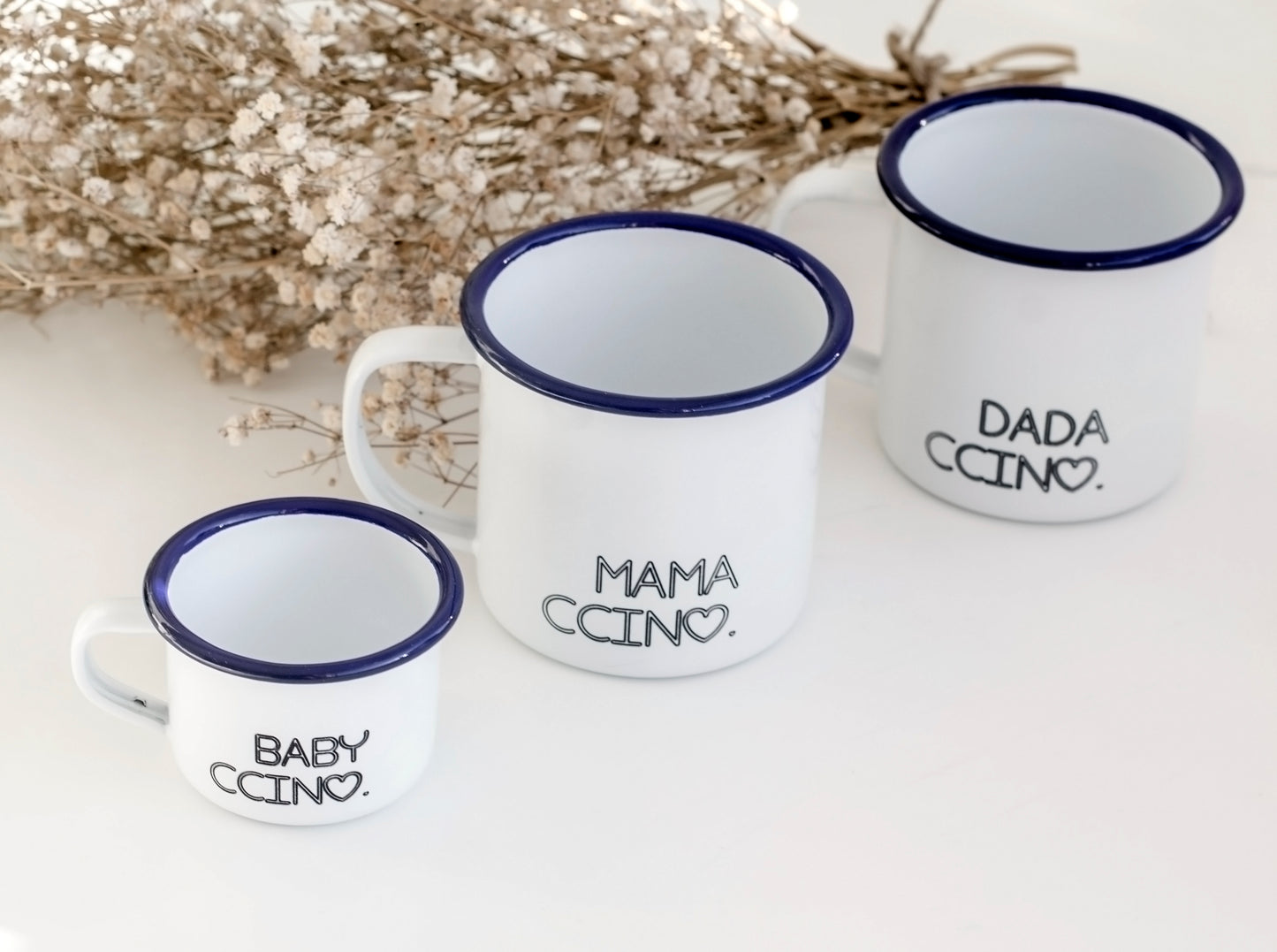 Babyccino - My Ccino Engraved Enamel Mug - One Mama One Shed