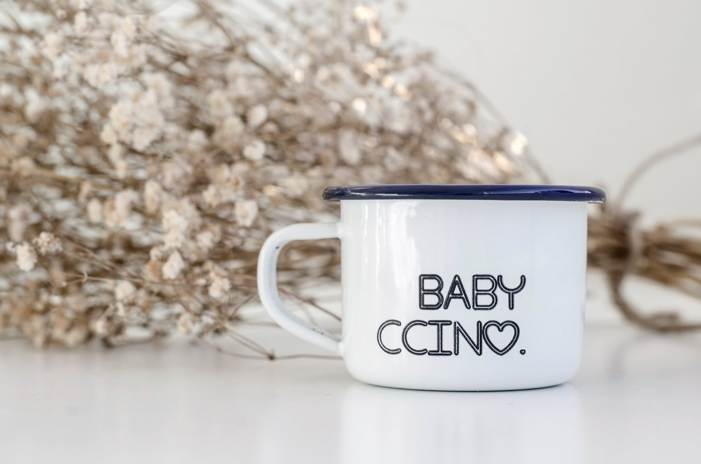 Babyccino - My Ccino Engraved Enamel Mug - One Mama One Shed