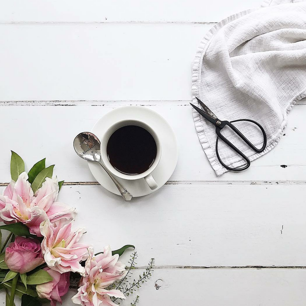 Top Knot and Double Shot Hand Stamped Vintage Teaspoon One Mama One