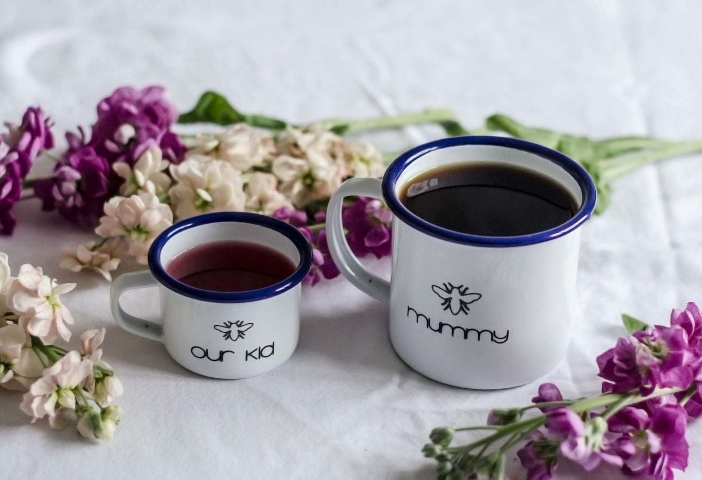 Mummy - Manchester Design - Engraved Enamel Mug - One Mama One Shed