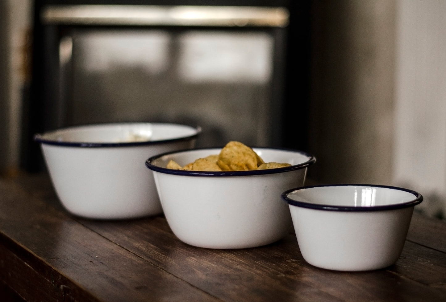 Date Night - Engraved Enamel Snack Bowl - One Mama One Shed