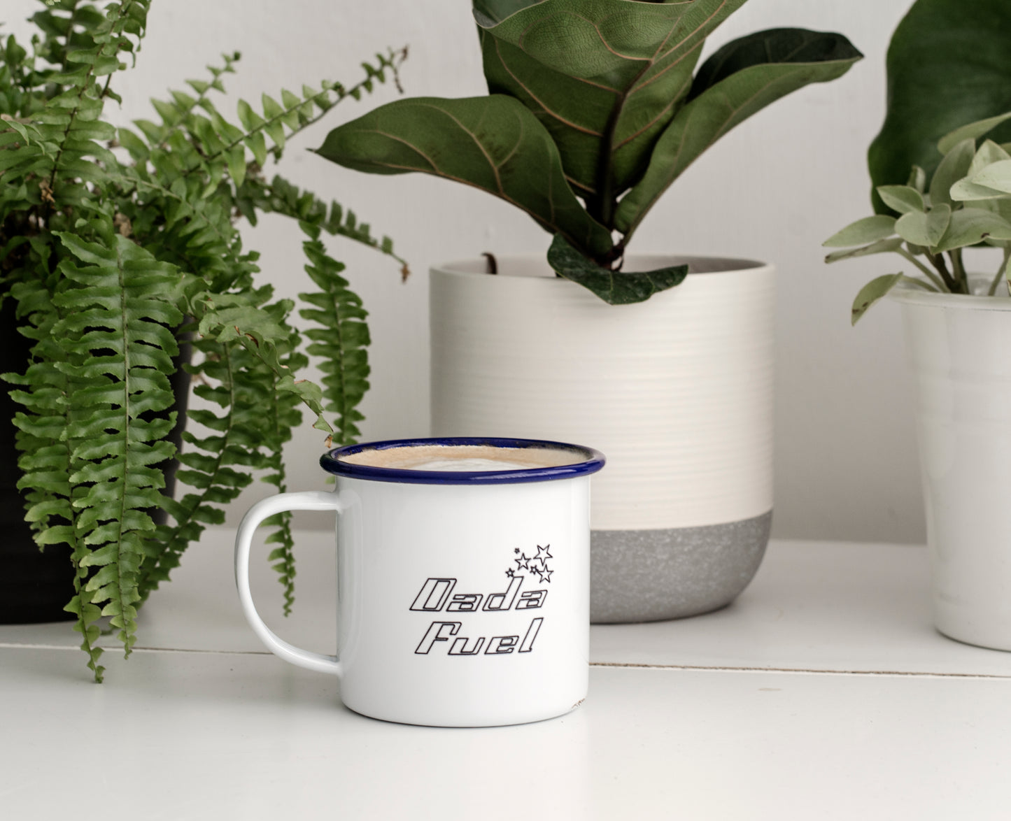 Dada Fuel - Engraved Enamel Mug - One Mama One Shed