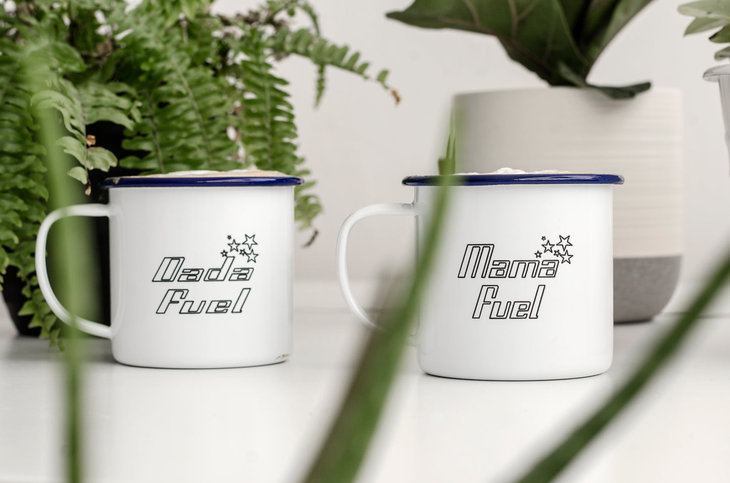 Mama Fuel - Engraved Enamel Mug - One Mama One Shed