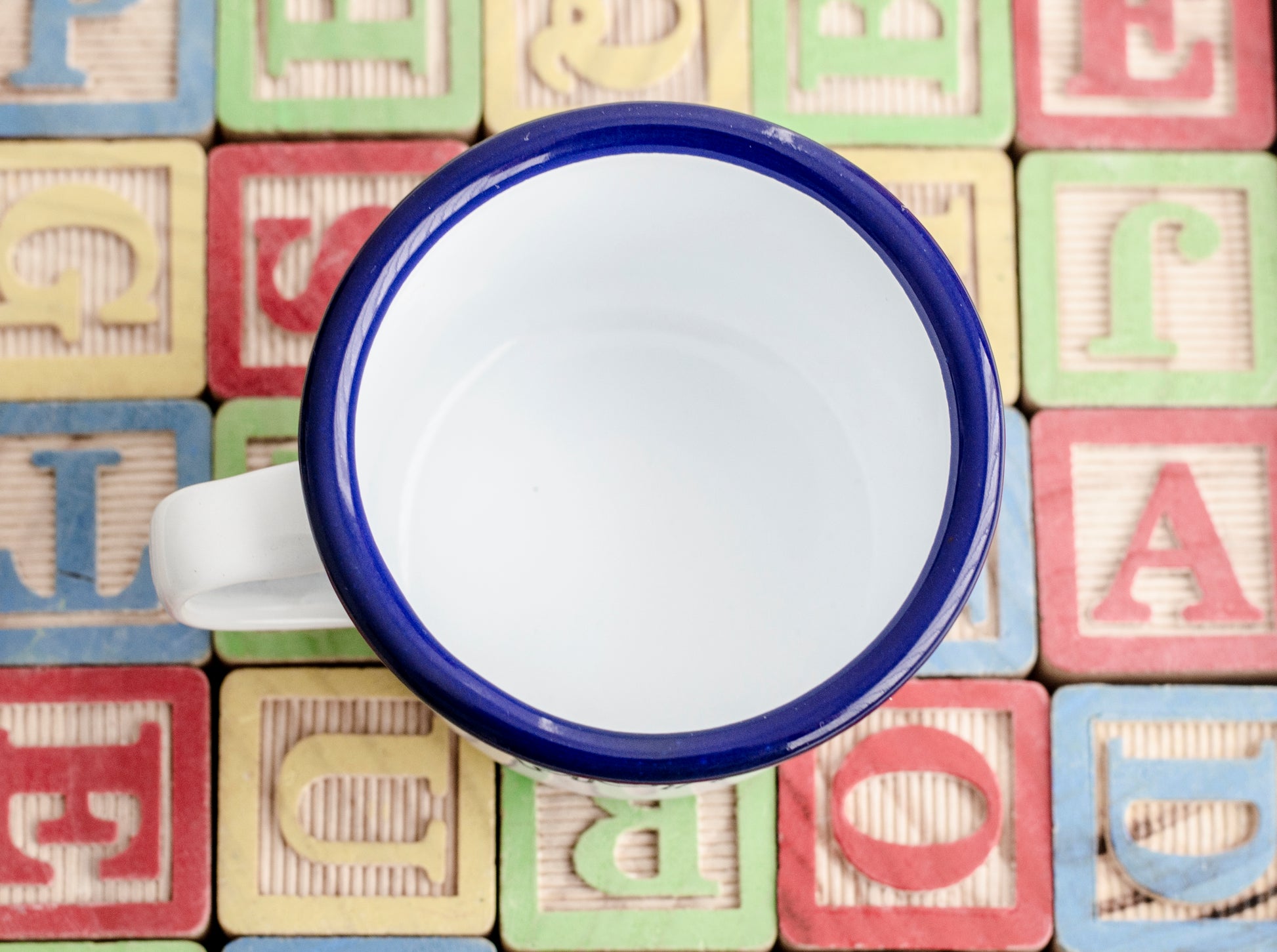 Happy Playing! - Limited Edition Engraved Enamel Mug - by One Mama One Shed X playHOORAY! - One Mama One Shed