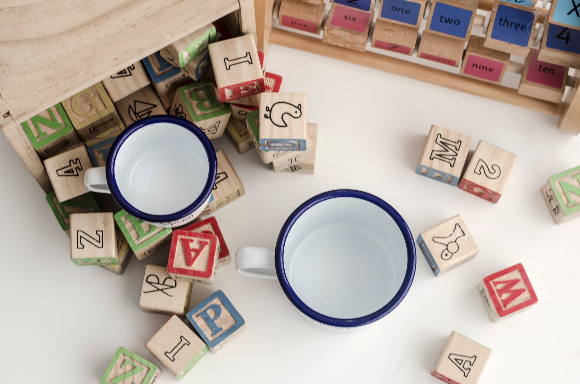 Happy Playing! - Limited Edition Engraved Enamel Mug - by One Mama One Shed X playHOORAY! - One Mama One Shed