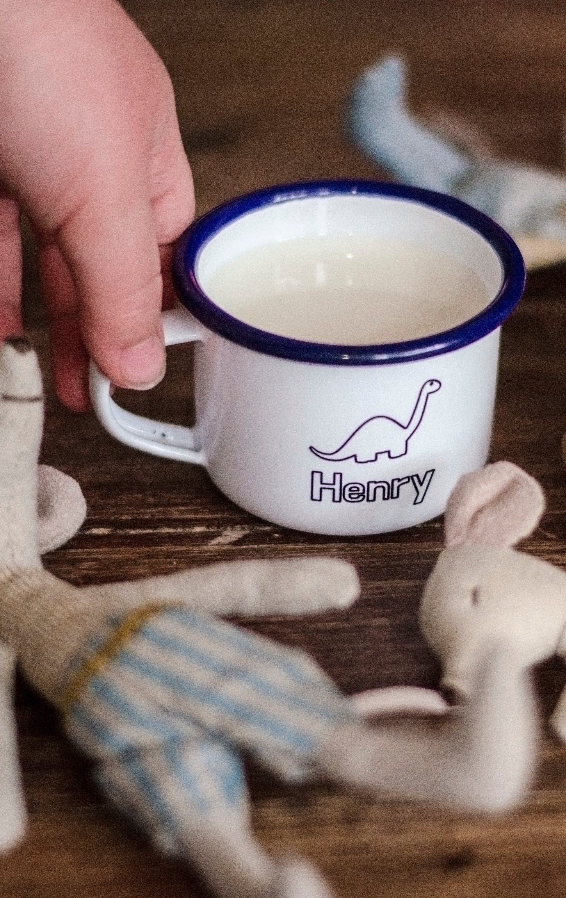 Personalised Name - Engraved Enamel Mug - One Mama One Shed