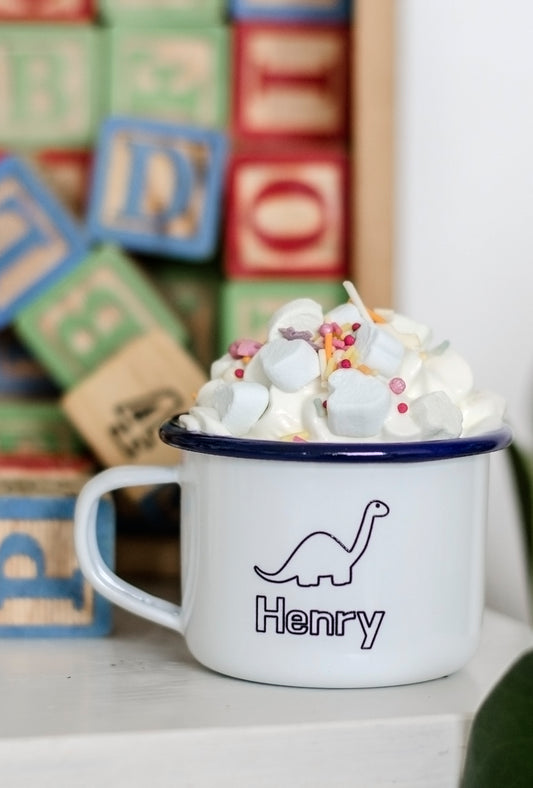 Personalised Name - Engraved Enamel Mug - One Mama One Shed