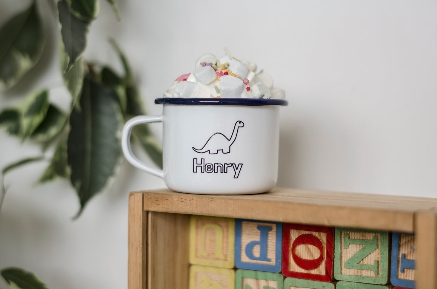 Personalised Name - Engraved Enamel Mug - One Mama One Shed