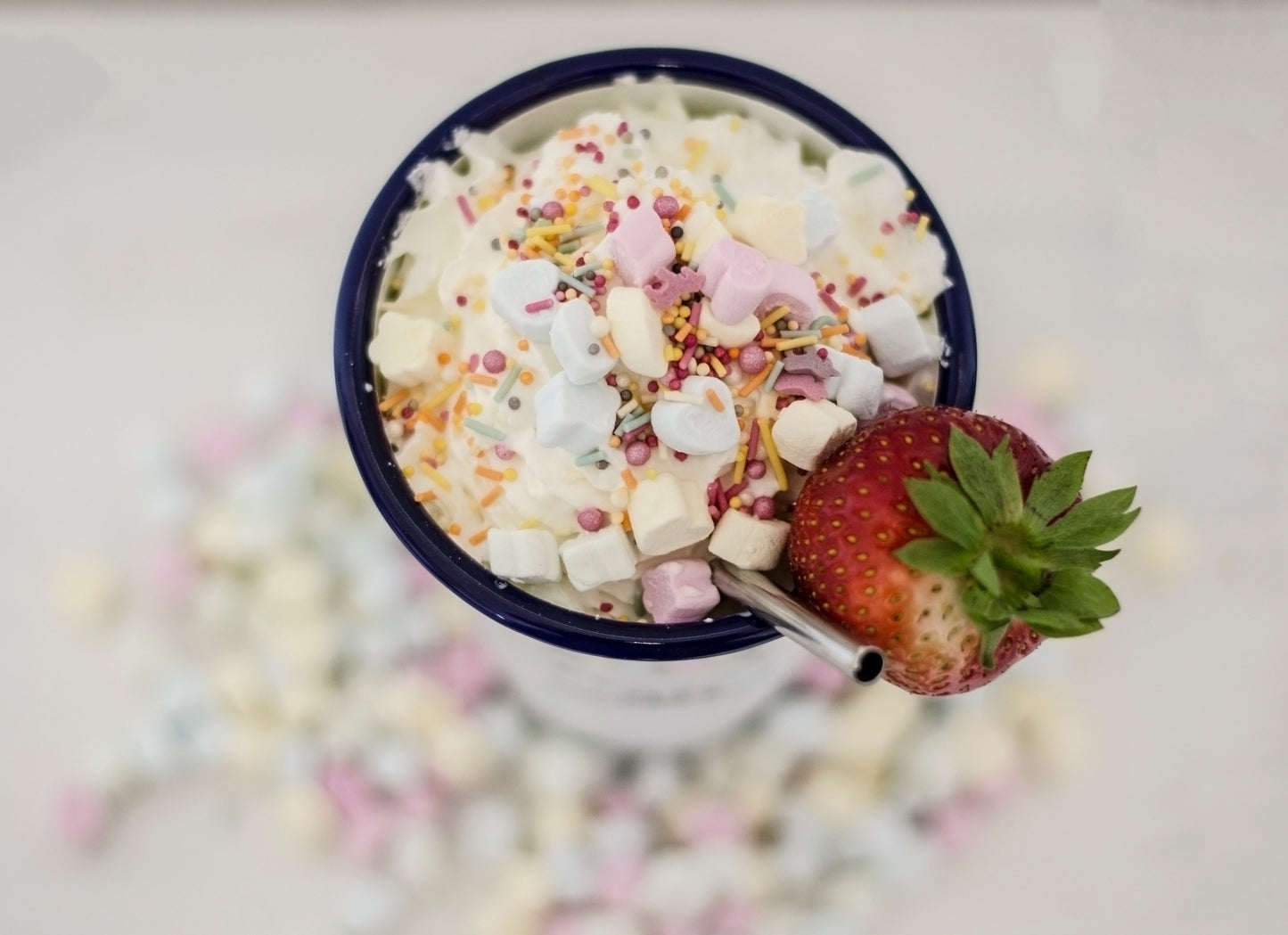 Personalised Milkshake - Engraved Enamel Tumbler - One Mama One Shed