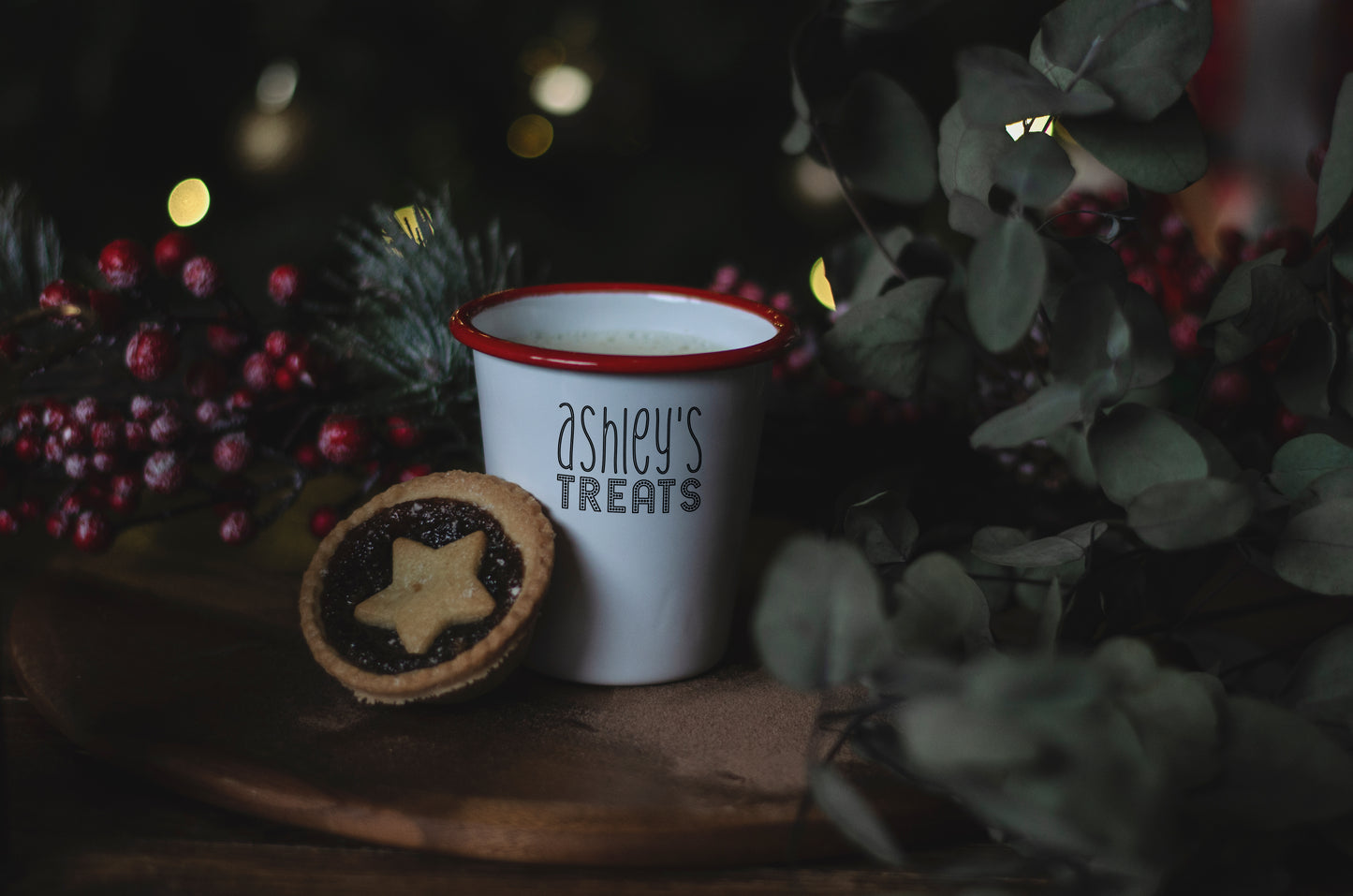 Personalised Treats Tub - Engraved Enamel Mini Tumbler - One Mama One Shed