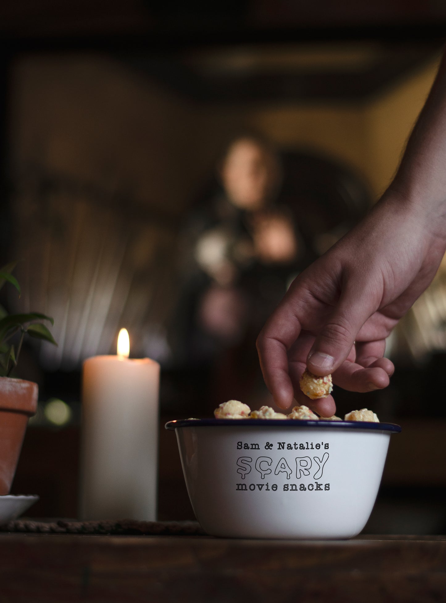 Personalised Scary Movie Snacks Bowl - One Mama One Shed