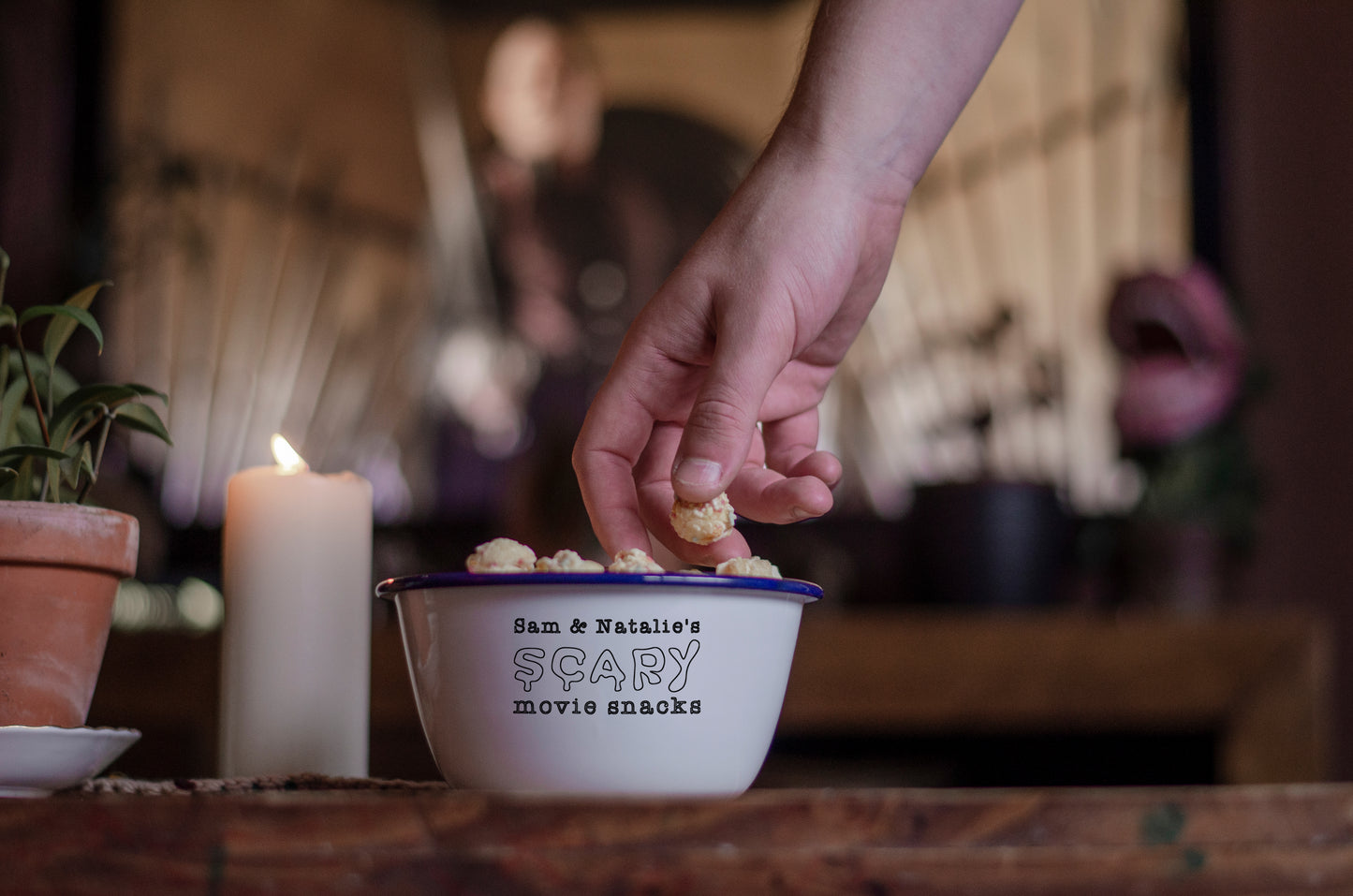 Personalised Scary Movie Snacks Bowl - One Mama One Shed