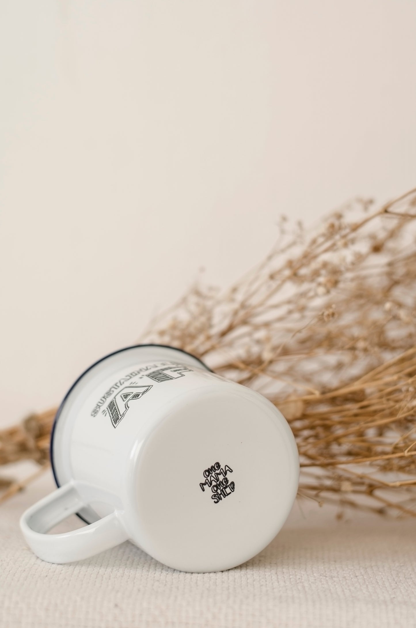 Sustainable AF - Engraved Enamel Mug - One Mama One Shed