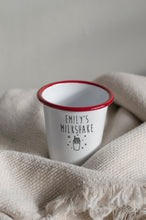 Personalised Milkshake - Engraved Enamel Tumbler - One Mama One Shed