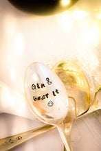 Gin & Bear It - Grin and Bear It - Hand Stamped  Gin Stirrer Swizzle Stick Spoon - One Mama One Shed