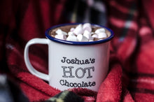 Hot Chocolate - Engraved Enamel Mug - One Mama One Shed