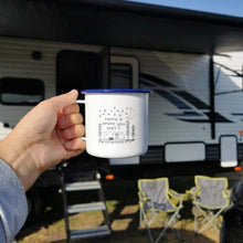 Home is Where You Park It - Engraved Enamel Mug - One Mama One Shed