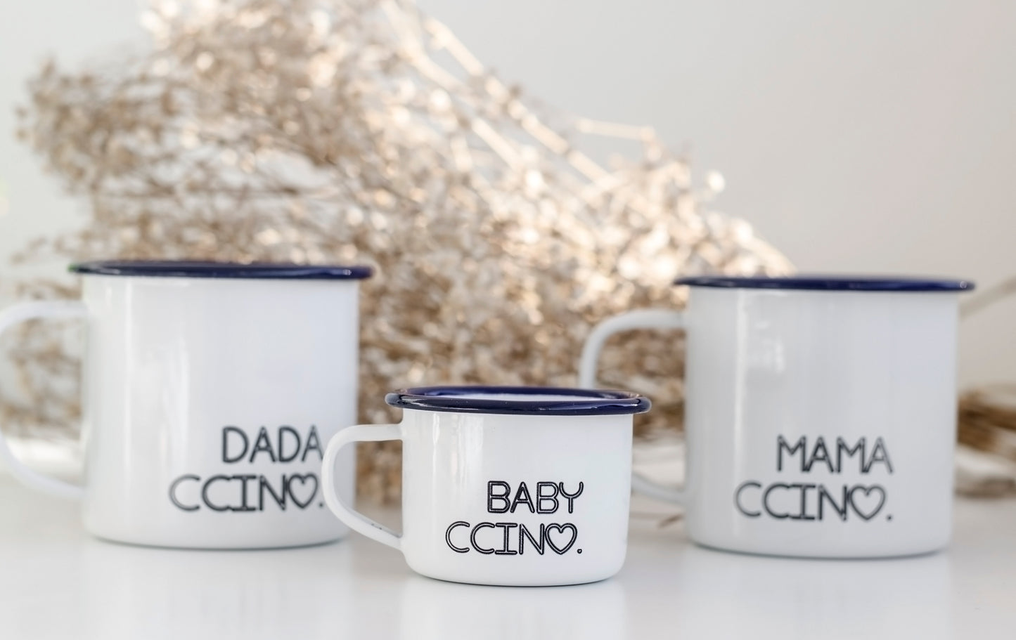 Babyccino - My Ccino Engraved Enamel Mug - One Mama One Shed