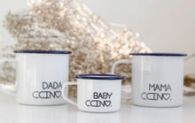 Dadaccino - My Ccino Mugs For Fathers - Engraved Enamel Mug - One Mama One Shed