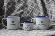 Daddy - Manchester Design - Engraved Enamel Mug - One Mama One Shed