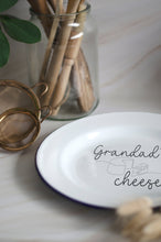Cheese Plate - Engraved Enamel Plate - One Mama One Shed