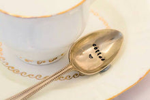 Coffee - Hand Stamped Vintage Coffee Spoon - One Mama One Shed