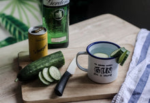 This Definitely Contains Gin - Engraved Enamel Mug - One Mama One Shed