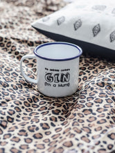 This Definitely Contains Gin - Engraved Enamel Mug - One Mama One Shed