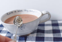 Hey There Hot-Tea - Hand Stamped Vintage Tea Spoon - One Mama One Shed