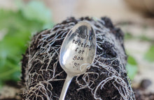 Totally Rooting For You - Hand Stamped Vintage Repotting Spoon - One Mama One Shed