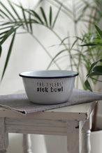 Family Sick Bowl - Engraved Enamel Bowl - One Mama One Shed