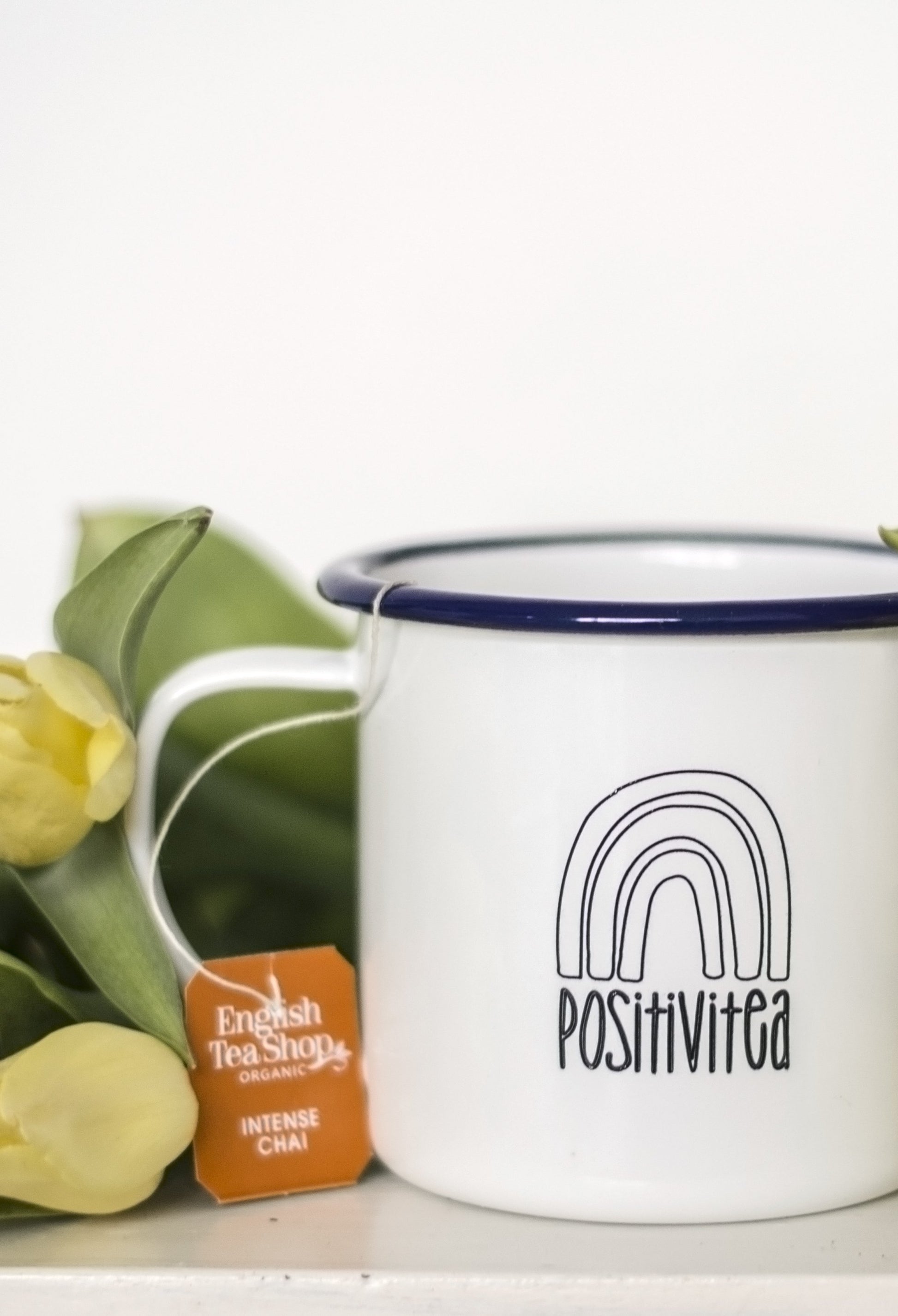 Positivitea - Engraved Enamel Mug - One Mama One Shed